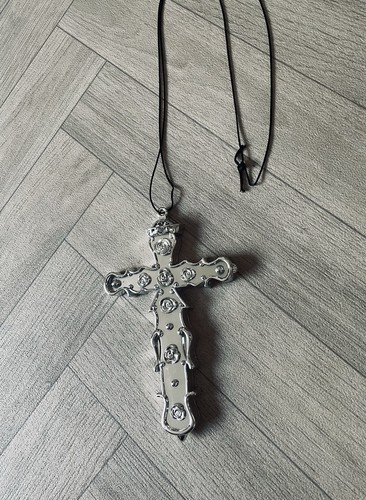 Large silver crucifix