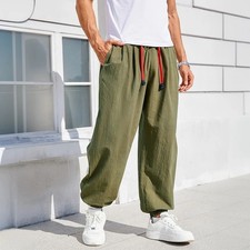 Men Harem Pants Loose Fit