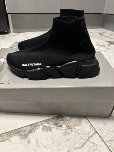 Balenciaga all black sock - black, boot