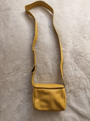 Yellow leather zara cross - yellow,