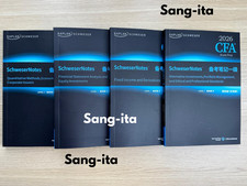 kaplan schweser cfa level 1 2026 Notes(Physical Books)-set of 4/Free Shipping WW