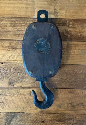 Vintage antique single - antique, single-sheave