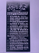 King Tut's Wah Wah Hut Flyer Pulp Hootie And The Blowfish Glasgow Sept 1998