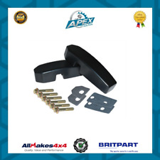 BILLET ALUMINIUM WINDSCREEN BRACKET KIT BLACK FOR LAND ROVER DEFENDER - DA1142B