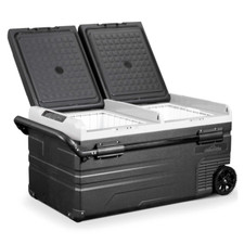 Dellonda 95L Portable Dual Zone Compressor Car Camping Fridge Freezer 12/24V A