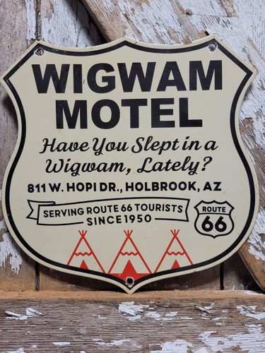 Vintage wigwam motel - vintage, porcelain