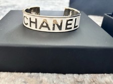 Chanel Cuff Bracelet Size S Box Gift Bag, Authentic Luxury Jewellery  £600
