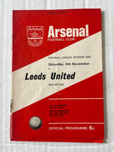 Arsenal home away programmes - home,