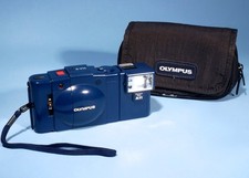 Olympus XA 2 City Blue 35mm Compact Film Camera D.Zuiko f/3.5 Lens + A11 Flash