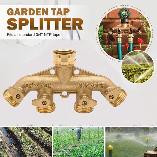 Way garden hose splitter - hose,