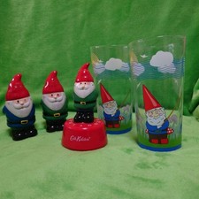 Cath Kidston Dwarf Set Glasses, Kitchen Timer, Salt & Pepper 23735