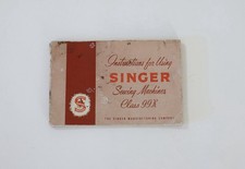 Vintage Singer Sewing Machine Class 99K Instruction Book Manual Booklet