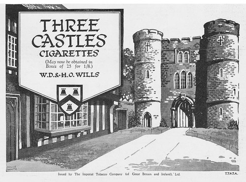 Three castles cigarettes - three,