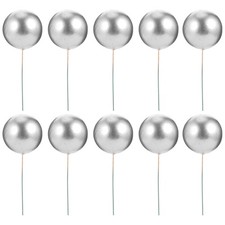  36 Pcs Balls Cake Topper Decorations Decorating Supplies Birthday Picks Small