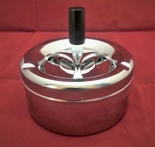 Chrome Spinner Ashtray Medium