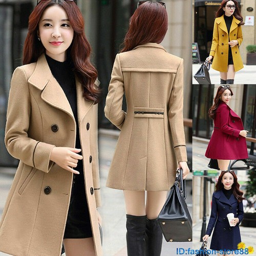 Women winter warm woolen coat - women,