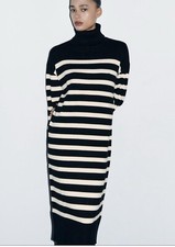 ZARA BLACK & WHITE STRIPED