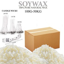 Soy Wax Flakes 5KG - 10KG | 100% Pure Natural Soya Wax for Candle Making