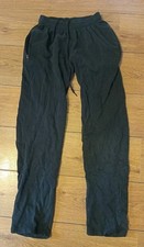 Mens Black Open Hem Jogging Trousers Size S #blackjoggingtrousers