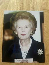 Margaret Thatcher 10x8 Genuine Signed Photograph