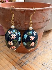 Modern vintage earrings made - earrings,