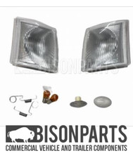 *FITS FORD TRANSIT MK4 MK5 1991-2000 CLEAR INDICATORS & SIDE REPEATERS TRAKIT16