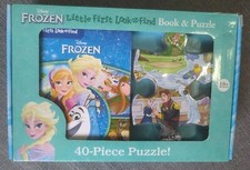 Kids Disney Frozen Little My First Look & Find Shaped Puzzle(Hardback)18+ months