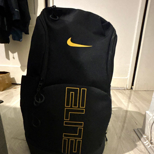 Nike black backpack - backpack, gold