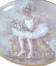 Christine Haworth Poppet Decorative Plate Waiting In The Wings Ballet Leonardo 