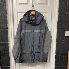 Berghaus Grey Goretex Rain Jacket Size L/XL | Zip Up Coat Waterproof Hiking Men