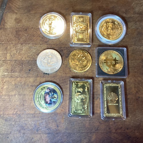 Gold bar and coin - gold,