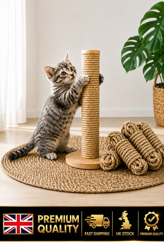 Natural sisal rope cat - natural,