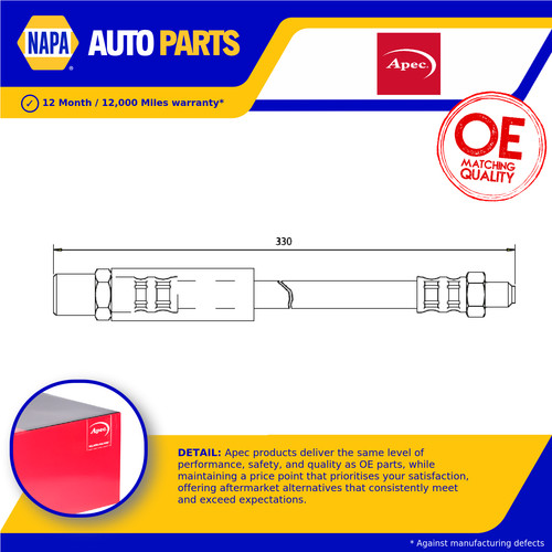 Brake hose front hos3111 - front, apec