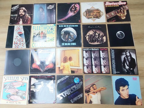 Joblot 20x rock - albums, lps