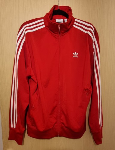 Adidas red tracksuit top - tracksuit,