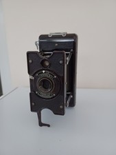 Soho Model B Strut Camera 100mm lens Brown Bakelite Art Deco 6x9 approx 1935