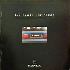 Honda Cars Range Brochure 1991