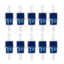 10x Universal Motorcycle Rectangle Gas Fuel Filter For Scooter Go Kart Dirt Bike
