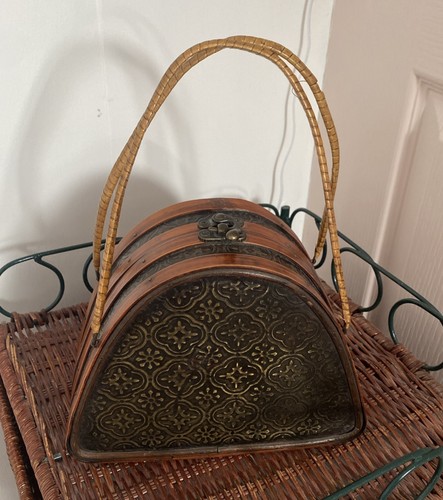 Vintage box bag - –, bamboo
