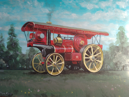 Original painting steam - original,