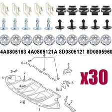 30x Engine Undertray Fixing