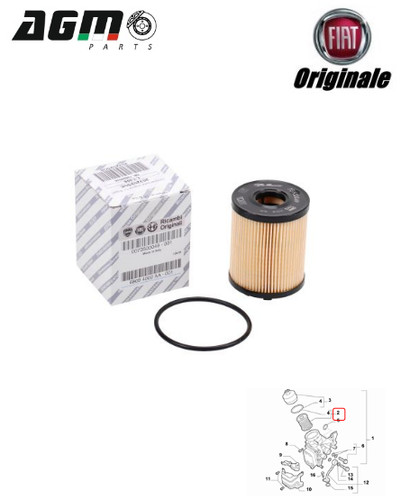 Original oil filter fiat 500l - original,