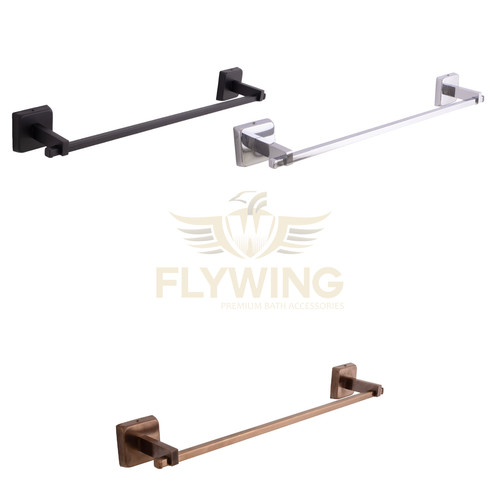 Towel rail rack single - towel, 18"