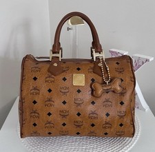 AUTHENTIC MCM Cognac Visetos