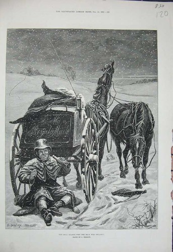 Original old antique - antique, print