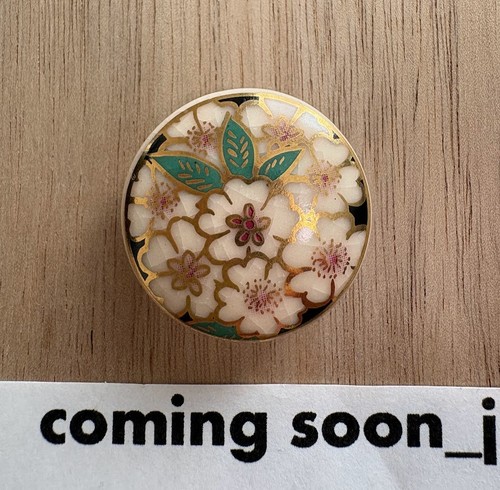 Satsuma porcelain button - satsuma,