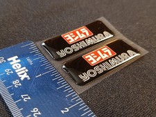 2 x YOSHIMURA Gel Decals, Helmet & Motorbike Gel Stickers/Decals - Free Delivery