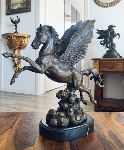 Bronze figure pegasus - bronze,