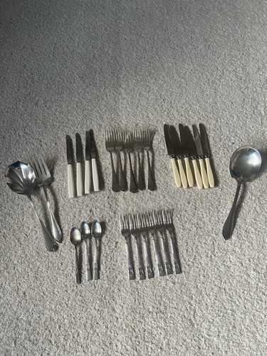 Silver plated cutlery bundle - plated,