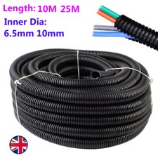 Up 25M OD 10mm 13mm Split Loom Corrugated Tube Slit Conduit Wire Cable Protector